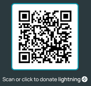 Lightning donation QR