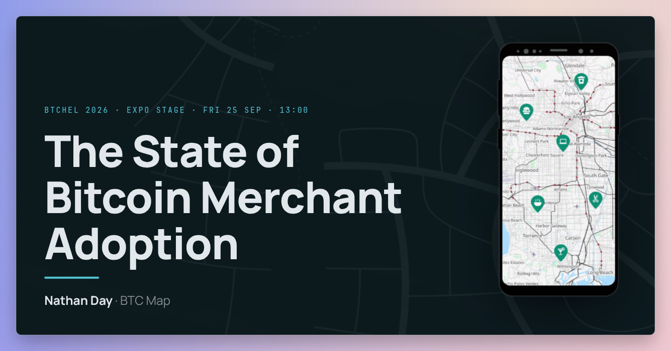 The title slide of The State of Bitcoin Merchant Adoption